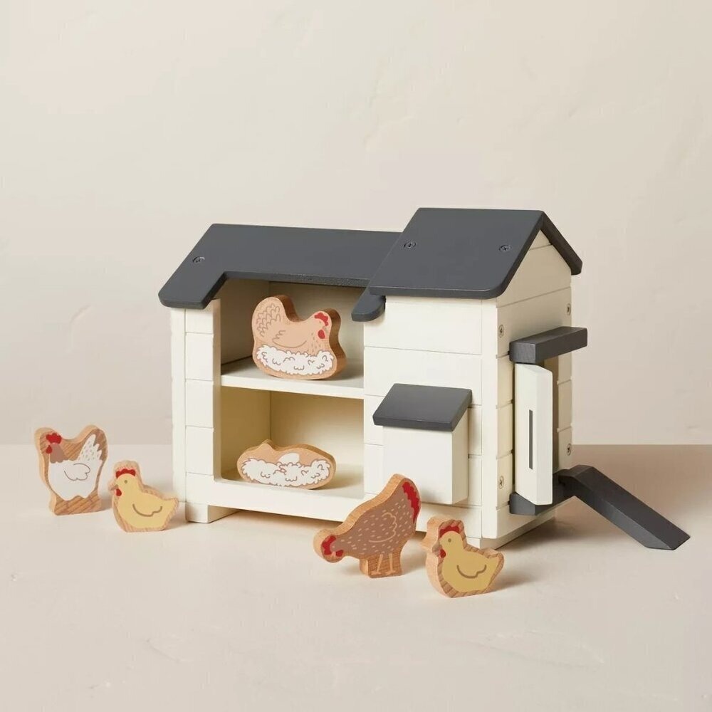 Toy Chicken Coop Set 8pc Wooden  - Hearth & Hand Magnolia, Target